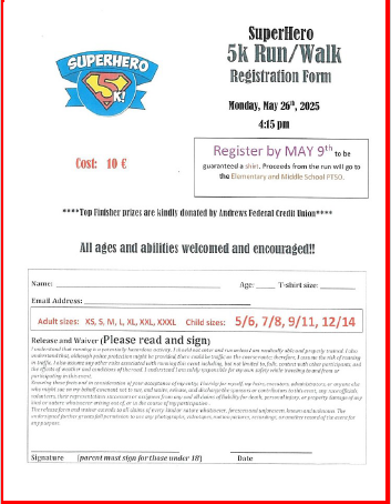 Superhero 5k Walk/Run