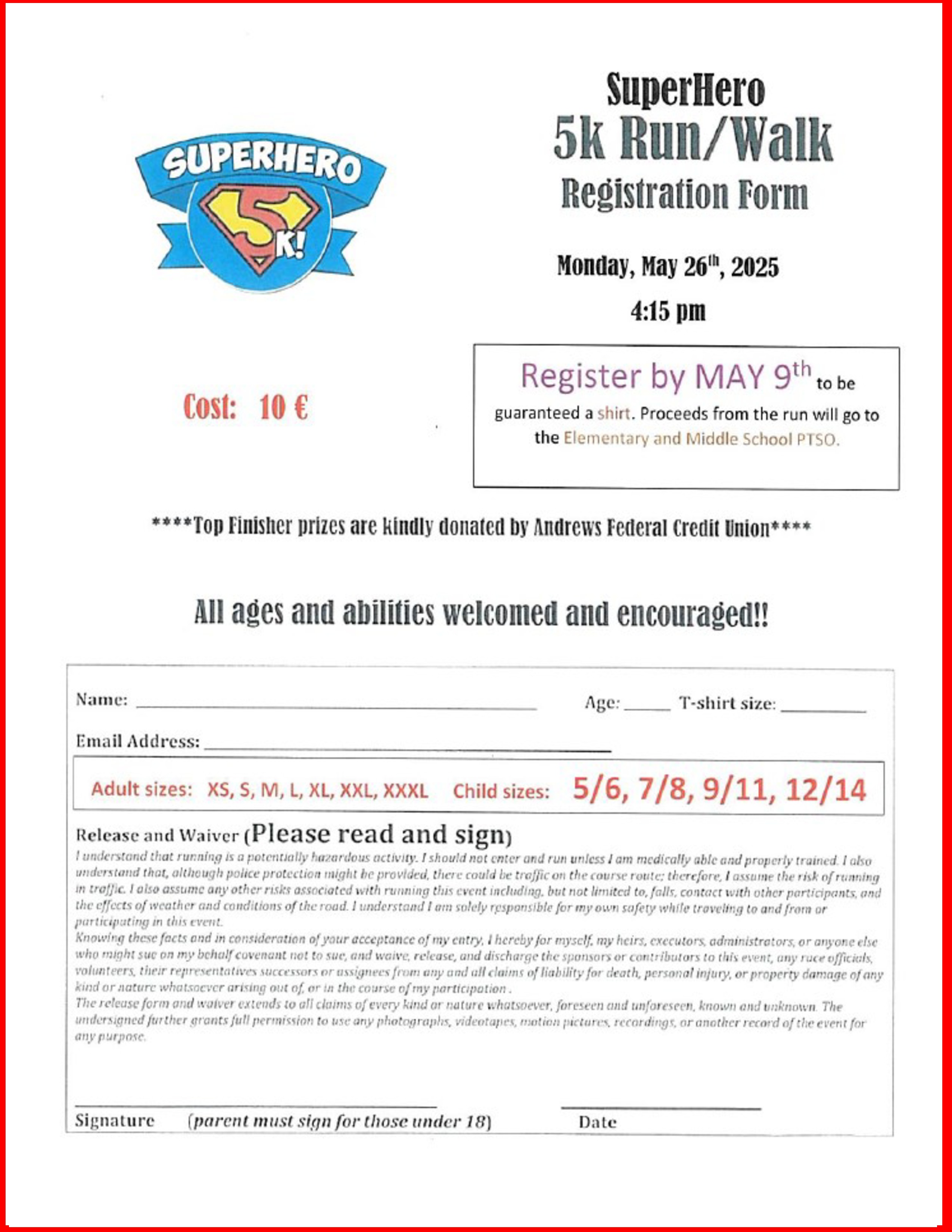 Super Hero 5k